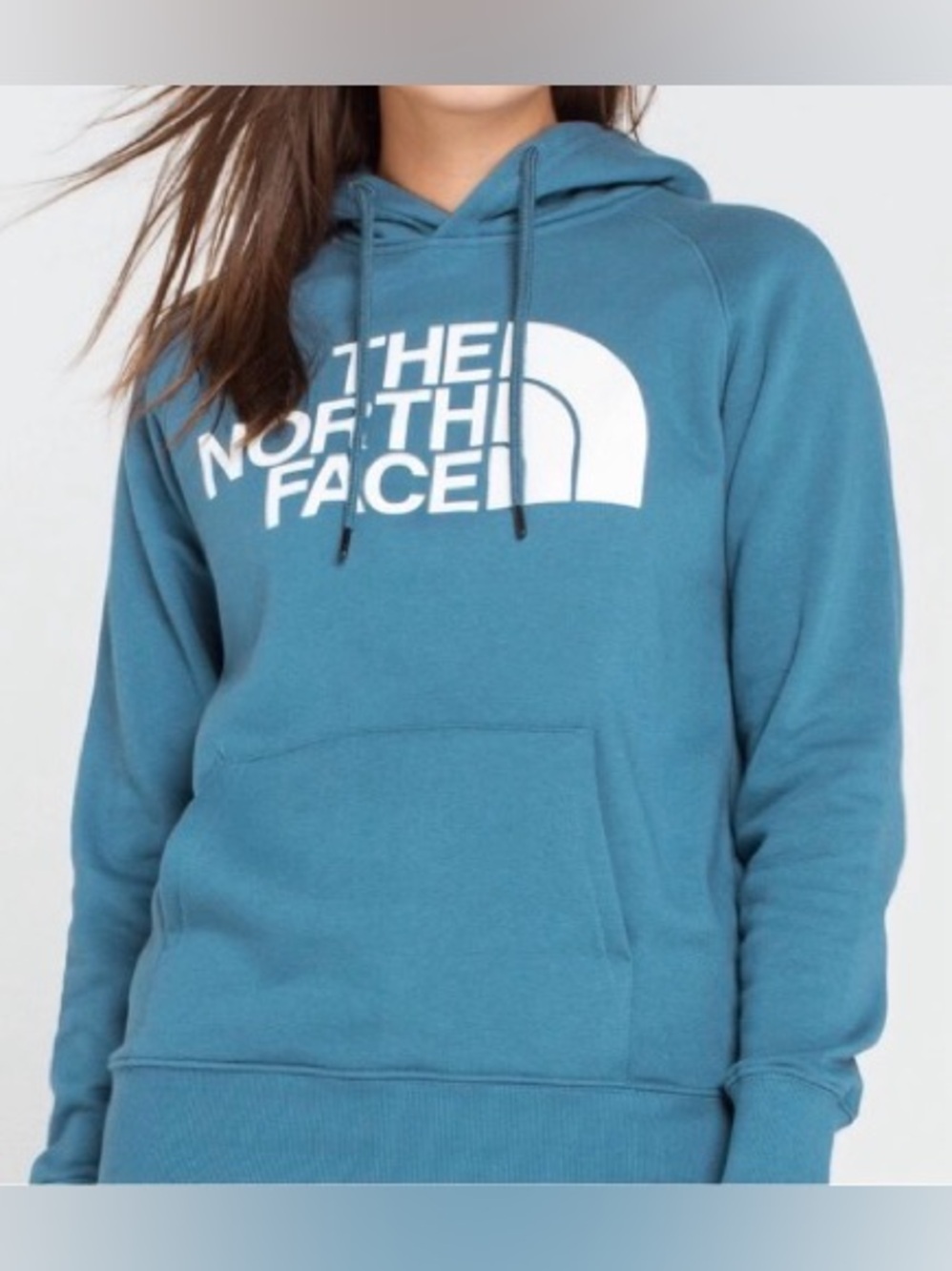 THE NORTH FACE Teal Evolution Half Dome Hoodie Sweatshirt Size S